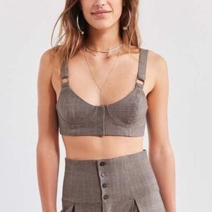 UO S+N Plaid Bustier/Bralette